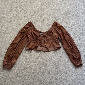 Brown longsleeve top